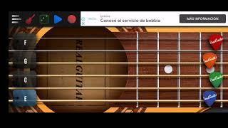 vámonos a marte en aplicación para guitarra (Real Guitar)