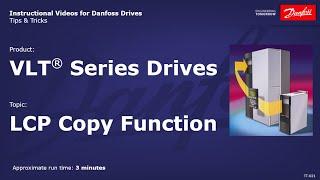 VLT® Drives: LCP Copy Function