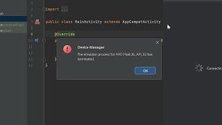 how to fix android studio emulator is not working