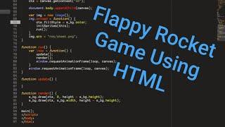 Create a Flappy Rocket Game || using HTML || #game  #technoguide