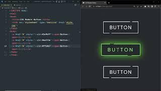 CSS MAGIC HOVER ANIMATION EFFECT | Modern CSS Glowing Button Hover Effects  Html CSS Tutorial #CSS