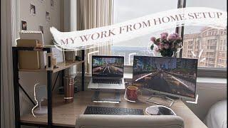 MY WFH SETUP & DESK TOUR // corporate consulting, working from home full-time + wfh essentials!