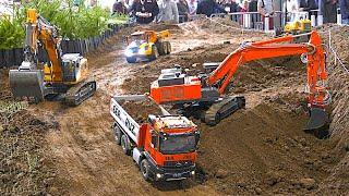 Fantastic RC Construction Site RC Excavators Dump Trucks Faszination Modellbau Friedrichshafen 2023