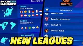 SOCCER MANAGER 2025 WILL HAVE 90 LEAGUES IN THE GAME!