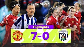 Rachel Williams Hat-Trick Hero! | Manchester United 7-0 West Brom | Adobe Women's FA Cup 2024-25