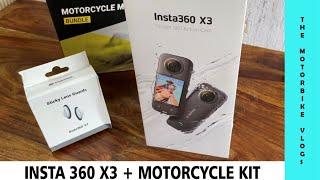 INSTA 360 X3 + MOTORCYCLE BUNDLE + Accessories | Unboxing & Setting up