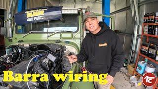 BARRA FJ45 Ep7 - wiring into a FJ45 - 40 series Landcruiser - Sideshows Performance Wiring