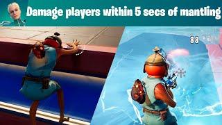 Fortnite วิธีทำ Damage players within 5 seconds of mantling Week 2