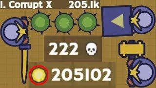 Moomoo.io - Golden Hammer, Golden Katana - 205K Highscore, 222 Kills (Samurai Armour Tribute)