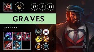 Graves Jungle vs Poppy: Godlike - KR Challenger Patch 14.17