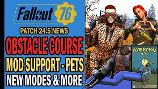 Obstacles Course? Mod Support, Survival Mode Could Return, Pet System & More | Fallout 76 News