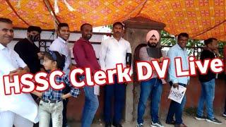 HSSC Clerk DV Live Panchkula | Document Verification Process |