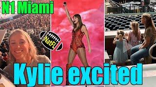 Kylie Kelce gets Excited as Taylor Swift takes the Stage to Kick Off N1 Eras Tour in Miami