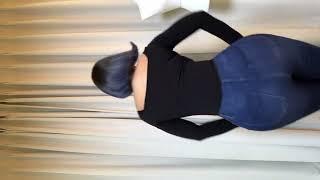 Japanese sexy big ass girl wearing jeans