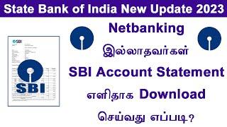 SBI Account statement download using whatsapp  SBI statement download tamil  download statement