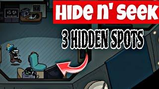 Top 3 Hiding Spots in 2024 (The Skeld) Among us Hide N Seek