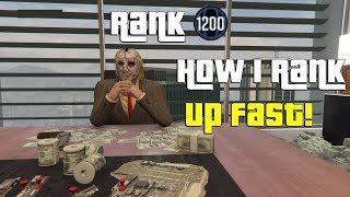 GTA Online Hitting Rank 1200 Legitimately No Mod No Glitch How I Rank Up Fast!