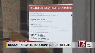 N.C. State answers questions about the Poe Hall
