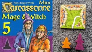 WHAT'S NEW Carcassonne Mage & Witch Mini-Expansion, plus PLAYTHROUGH and RANKING