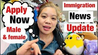 APPLY NOW news updates from immigration yr.2025 male OR female for permanent resident |sarah Buyucan