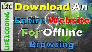 Download an Entire Website for Offline Browsing using HTTrack Website Copier