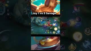 Joy 1 vs 5 savage | Joy best build and emblem set 2022