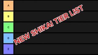 (NEW) Shikai Tier list! (Project mugetsu)