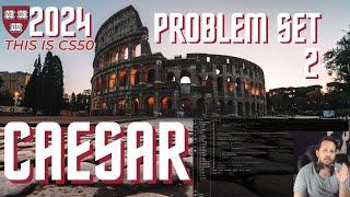 CS50 Caesar - Problem Set 2 - Caesar Solution 2024. (Beginners Guide)