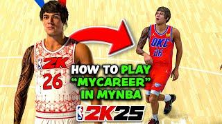 How To Play "MyCareer" In MyNBA (MyLeague) NBA 2K25 - Have More Control Over Your Team/League!