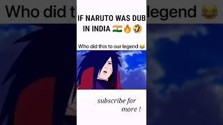 Naruto Indian Dub Naruto Hindi Dub #naruto #anime #animememes #narutomemes