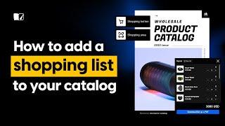 How to Add a Shopping List to your Catalog | Flipsnack.com