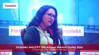 Nikita Vora, MLRO, Groww Pay Services at Fintelekt AML/CFT 13th Annual Summit (India) 2024