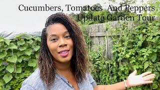 Tomatoes, Peppers, Cucumber, Update Garden Tour 2021 Gardening