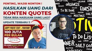 Update Penting! Quotes & Motivasi Gak Bisa Hasilkan Uang Lagi? Cara Menghasilkan Uang Dari Internet