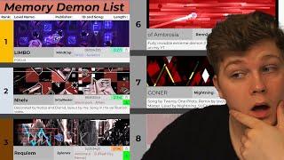 THE MEMORY DEMON LIST! // Geometry Dash 2.11