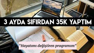 3 AYDA SIFIRDAN 35K YAPTIM  HAYATIMI DEĞİŞTİREN PROGRAMIM