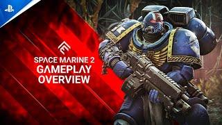 Warhammer 40,000: Space Marine 2 - Gameplay Overview Trailer | PS5 Games