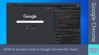 How to set dark mode in Google Chrome Dev Tools?