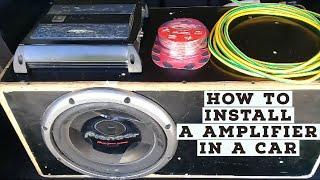 how to install a car amplifier