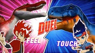 Dinosaur Master Duel : Feel VS Touch  #dinosaur #dinosaursbattles #jurassicworld #dinosaurs