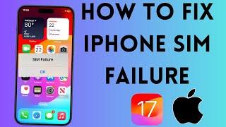 How to Fix Sim Failure problem in iPhone | Fix Sim Failure problem in iPhone | 2024