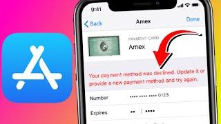Your Payment Method Was Declined Update it or Provide a New Payment Method and Try Again | iOS 15