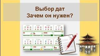 Выбор дат.  Зачем он нужен?