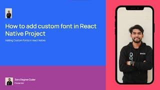 How to add customs fonts in React Native || Custom fonts in React Native: Easy Implementation Guide