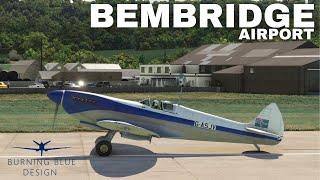 Burning Blue Design Bembridge Airport Review Flight by Spitfire Microsoft Flight Simulator