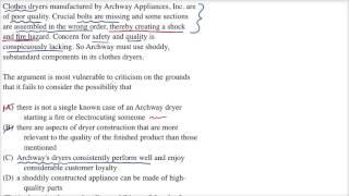 Identify the flaw | Logical reasoning | LSAT | Khan Academy