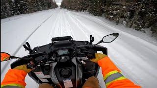 Snow Test: How does the cfmoto hold up in the snow?