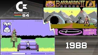 Top 50 Commodore 64 (C64) games of 1988 - in under 10 minutes