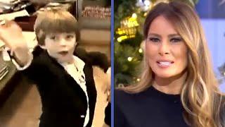 Melania Trump REACTS to Son Barron's Viral 'Sootcase' Clip