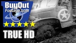 HD Historic Stock Footage WWII MUD SLUDGE | PRIVATE SNAFU CARTOON